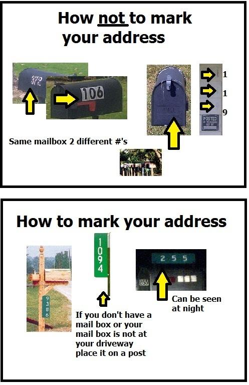 how not to mark your address